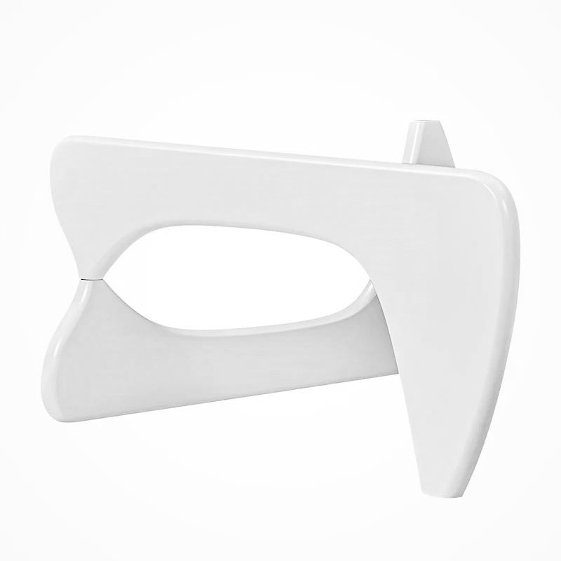 Triangle  lsamu Noguchi Coffee Table Base  Solid Wood  white Legs 