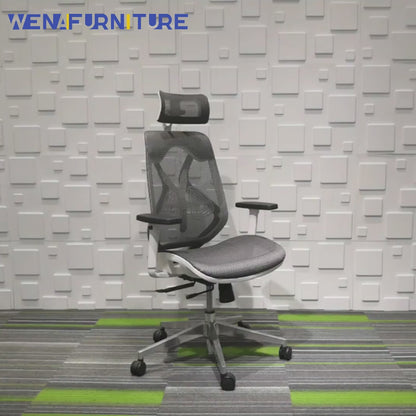 Silla de oficina ergonómica de malla con respaldo alto para el hogar