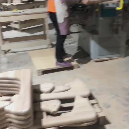 Triangle  lsamu Noguchi Coffee Table Base  Solid Wood  Legs production video