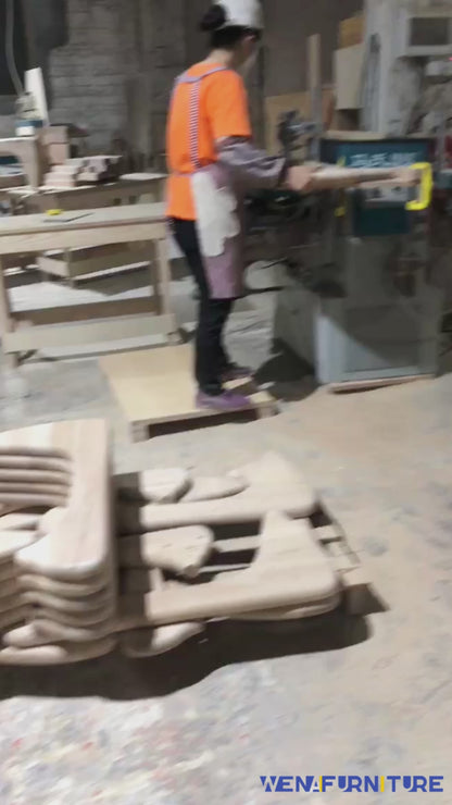 Triangle  lsamu Noguchi Coffee Table Base  Solid Wood  Legs production video