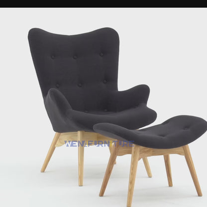Grant featherston replica contour lounge chair & ottoman| R160