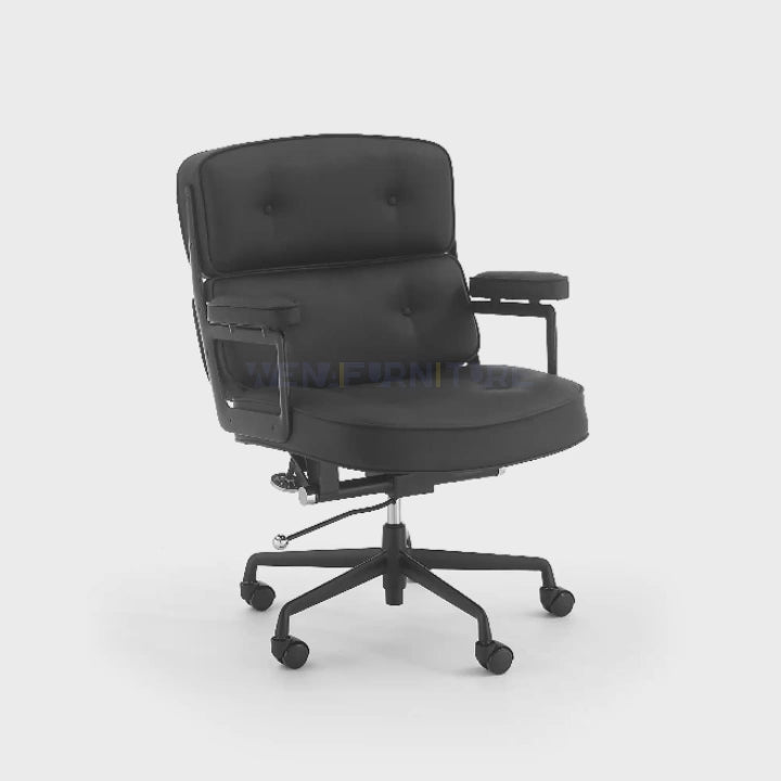 Eames Lobby executive office chair ES 104 black color with black frame video