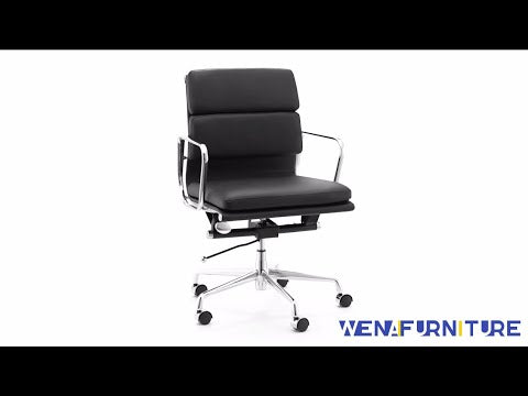 Eames Executive Office Chair   EA217 black leather video