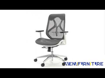 Chaise de bureau ergonomique pour projets commerciaux à dossier bas