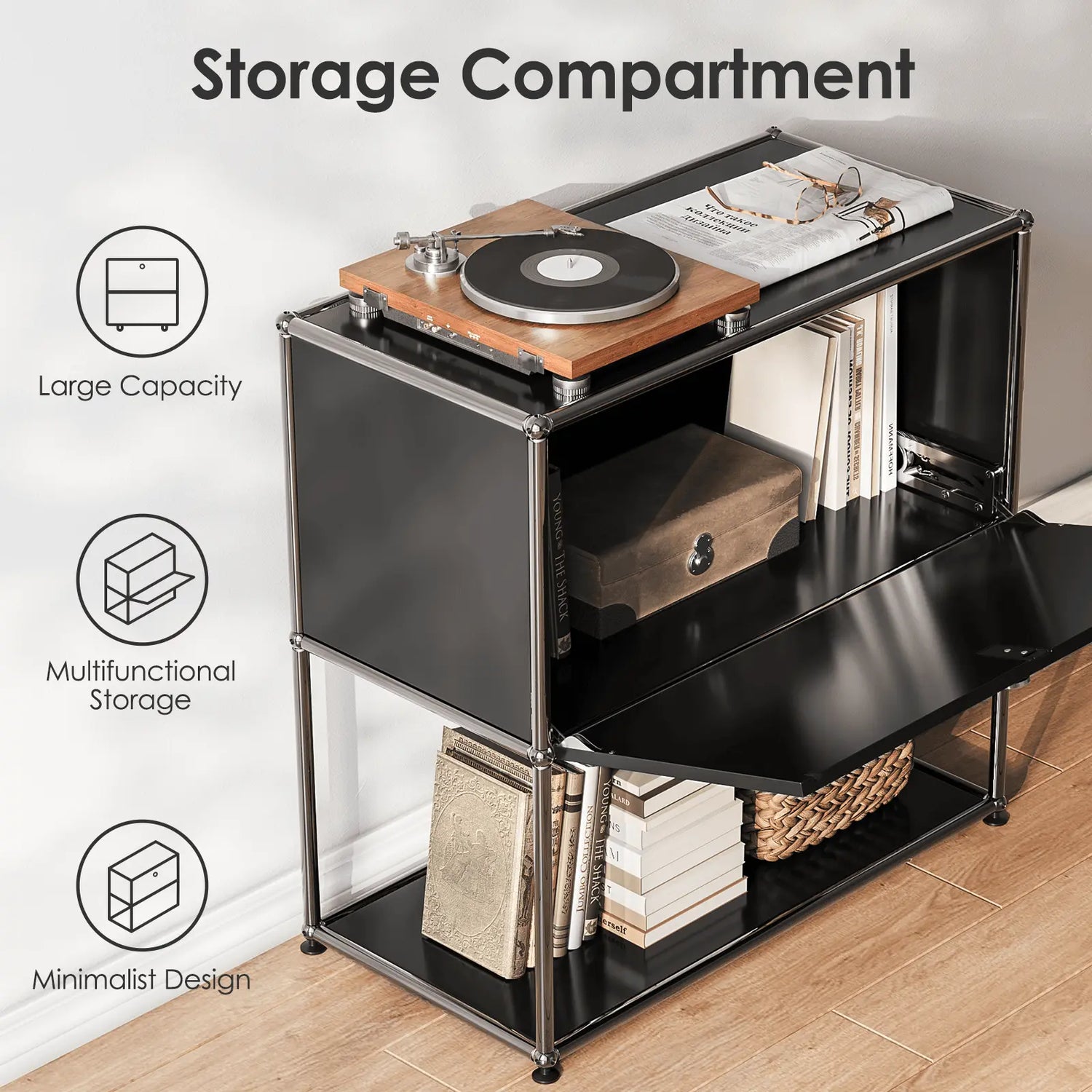 USM Haller Sideboard Bedside Table black