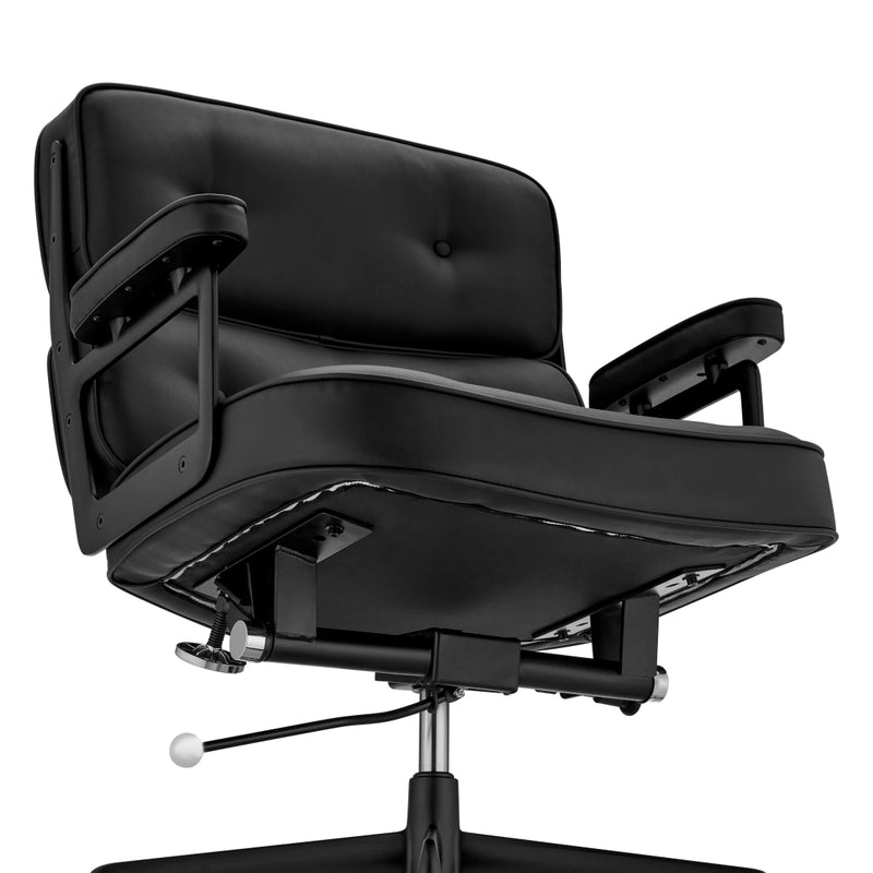 Eames Lobby executive office chair ES 104 black color with black frame close up