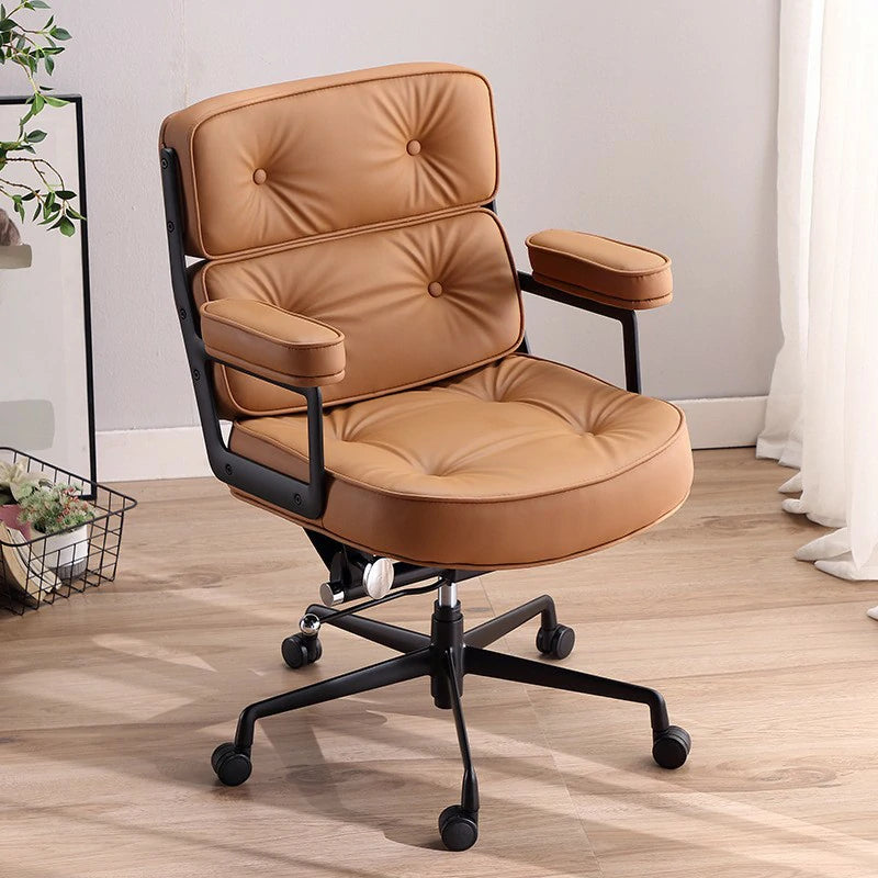 Eames Lobby executive office chair ES 104  brown color with black frame