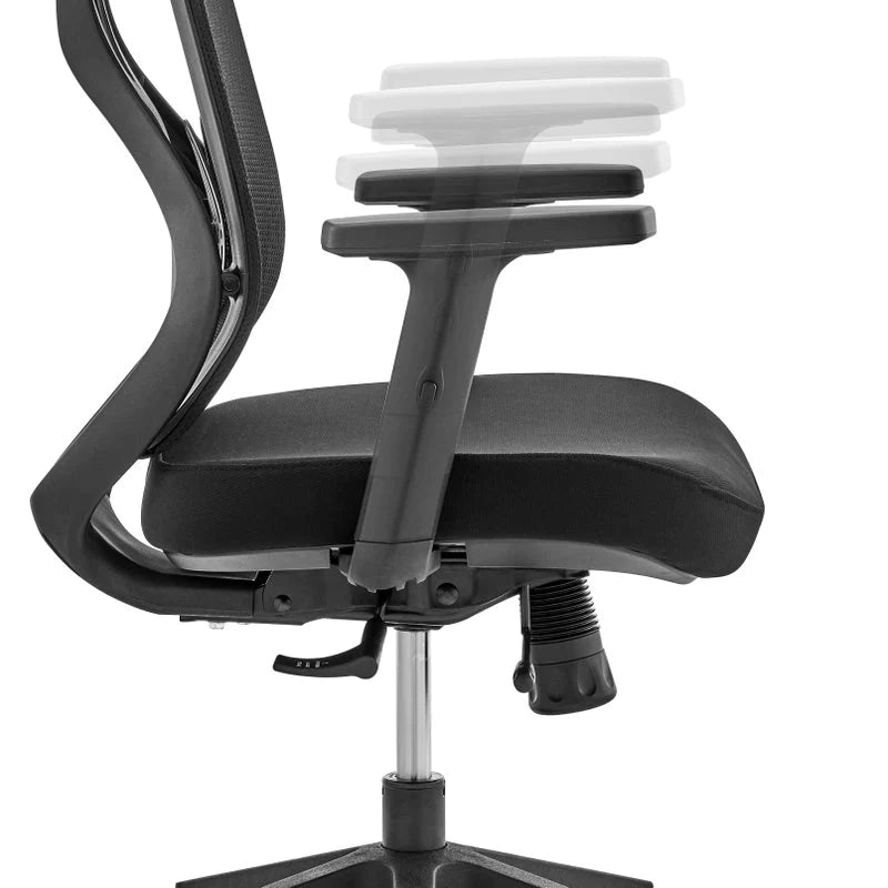 Silla de oficina ergonómica de malla con respaldo alto para el hogar