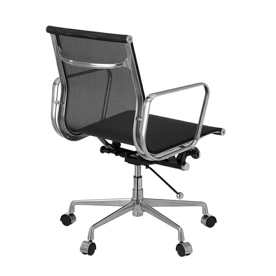 Eames EA117  black mesh Management  office chair back side