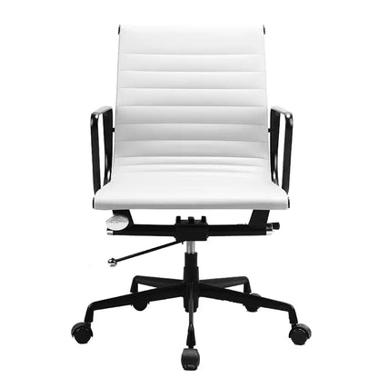 Eames EA117 black Frame white leather