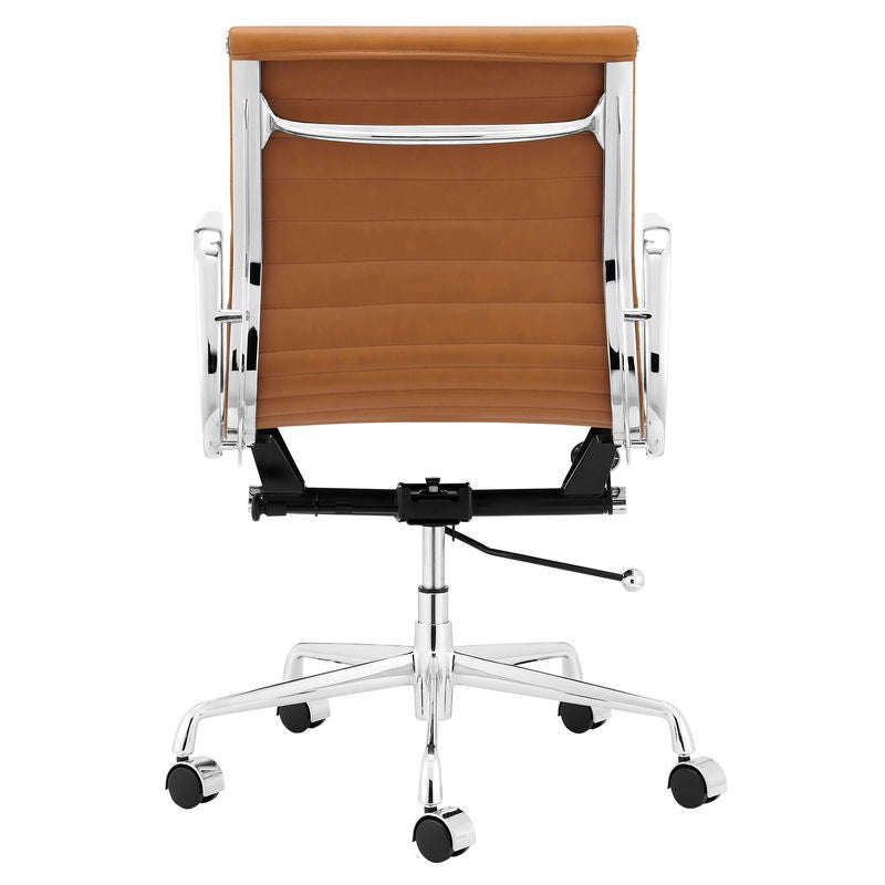 Eames Executive Office Chair EA117 tan leather back side