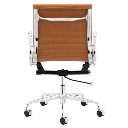 Eames Executive Office Chair EA117 tan leather back side