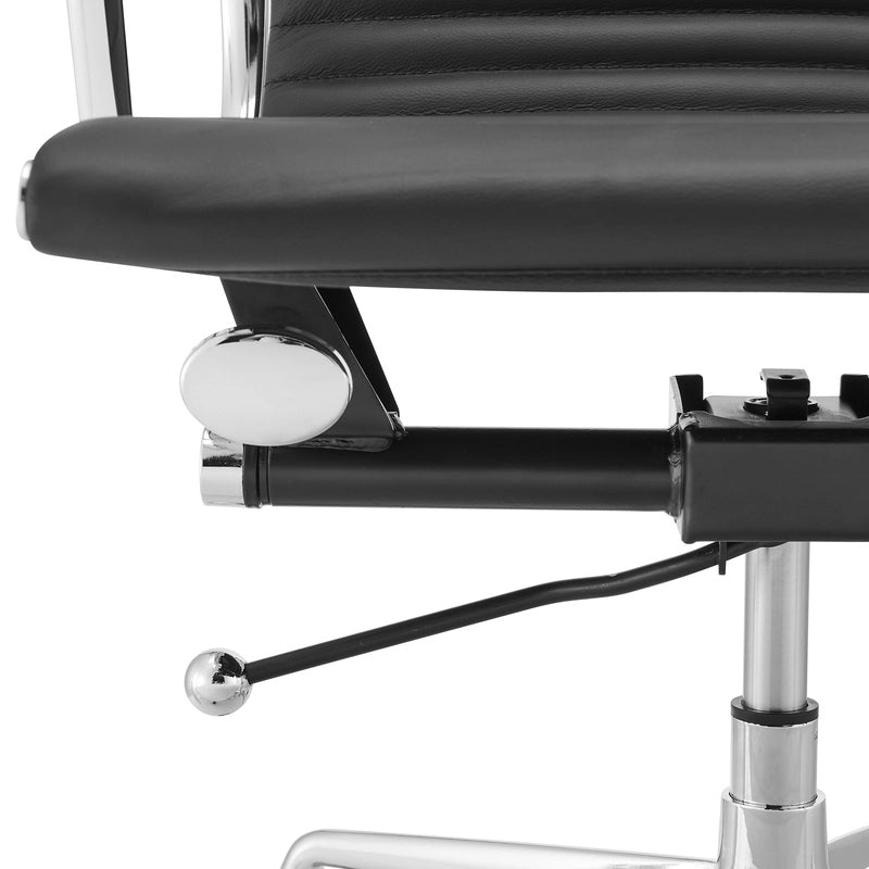 Eames executive office chair EA117 black leather Details