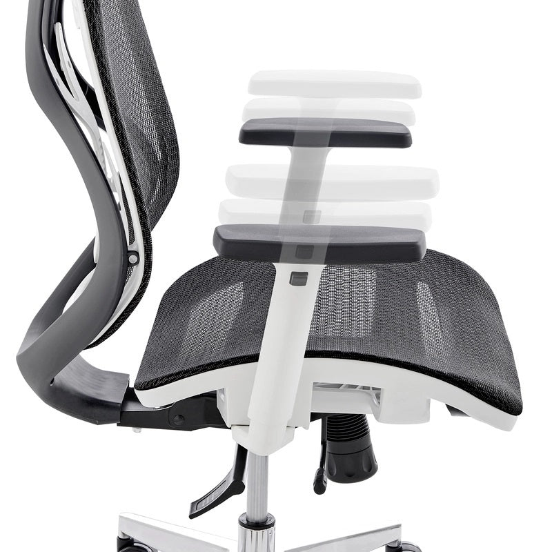Chaise de bureau ergonomique pour projets commerciaux à dossier bas