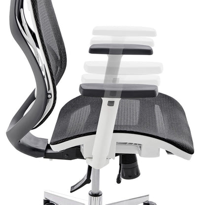 Chaise de bureau ergonomique pour projets commerciaux à dossier bas