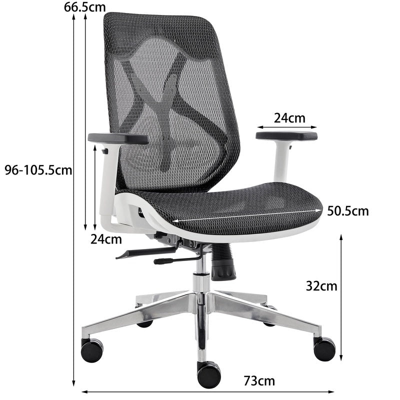 Chaise de bureau ergonomique pour projets commerciaux à dossier bas