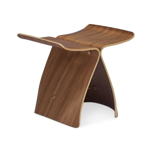  Butterfly Plywood Bar Modern Wood Stool Chair-Walnut