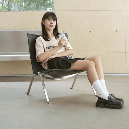 PK22 Lounge Chair black leather