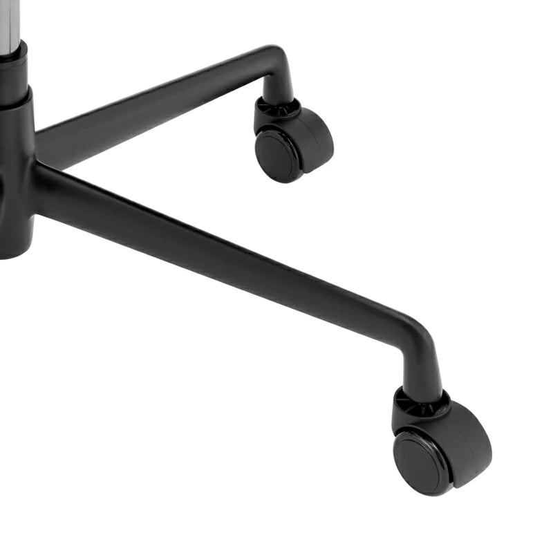 Eames executive office chair  EA117 black Frame black leather close up