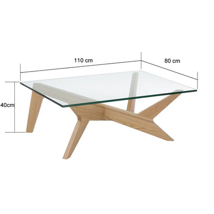 Mesa de centro cruzada réplica de Matthew Hilton