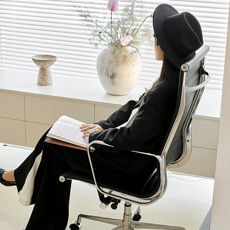 Eames executive office chair  High Back black leather EA119
